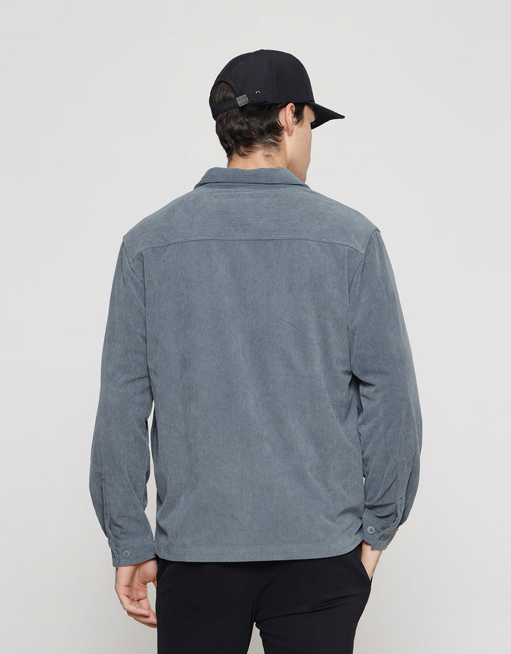 ZES Jaket Corduroy Pria Oversize Fit JKD402