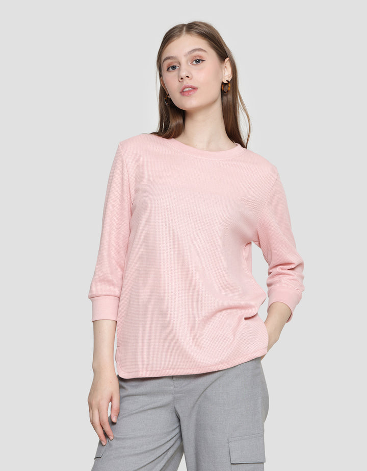 Connexion Waffle Plain Kaos Wanita