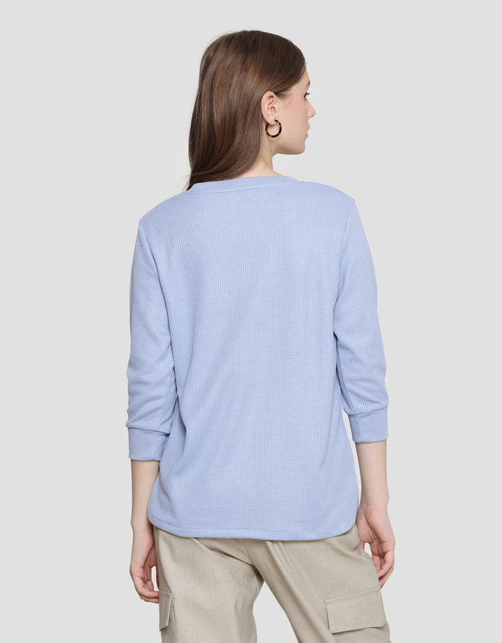 Connexion Waffle Plain Kaos Wanita