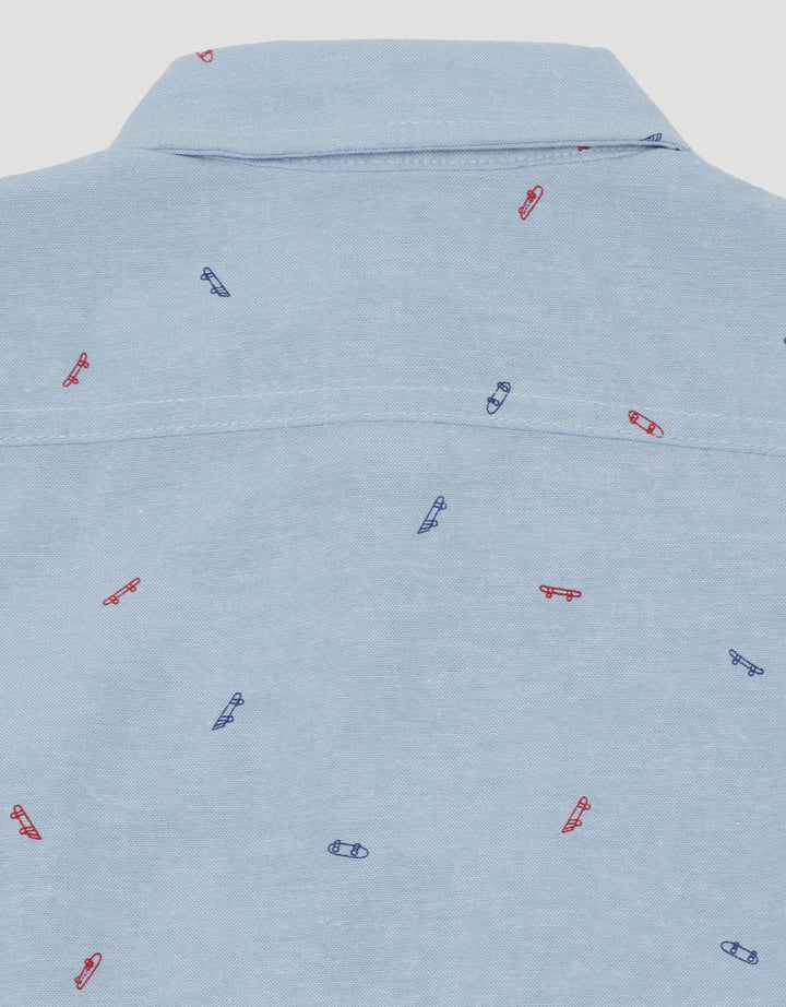 Pipiniko Boys Kemeja Kerah Skateboard Pakaian Setelan Bayi