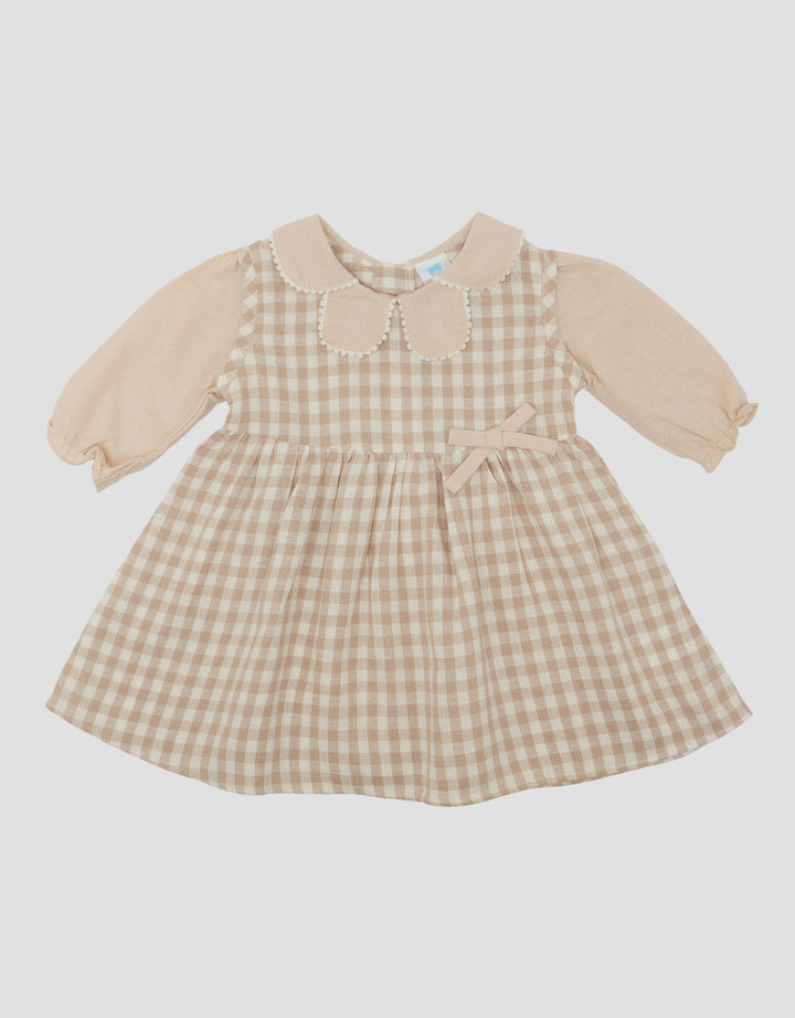 Pipiniko Linen Kota Dress Bayi