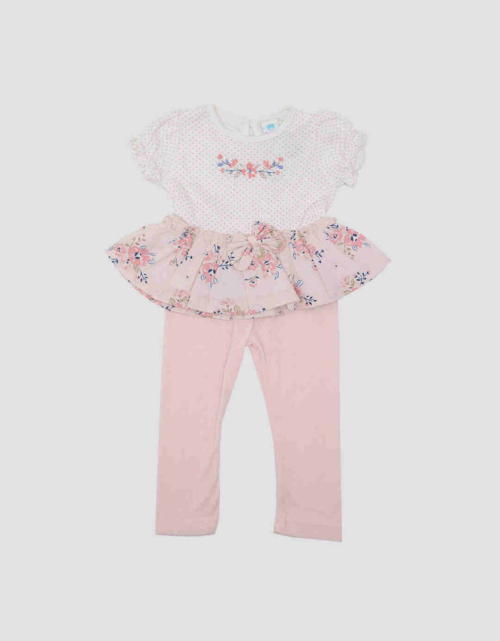 Pipiniko Tunic Combi Newborn Baju Set Anak Perempuan