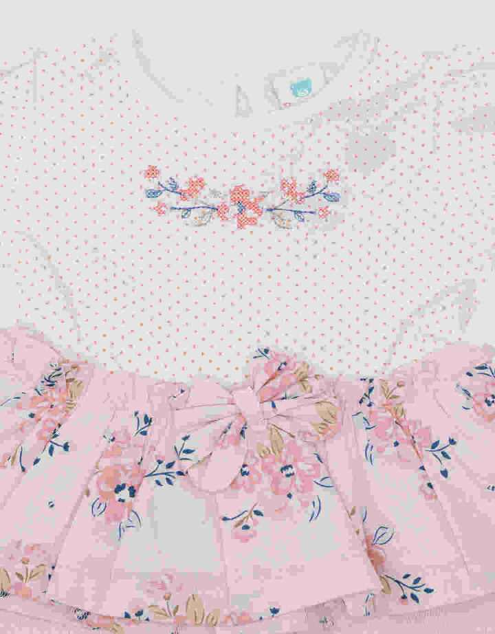 Pipiniko Tunic Combi Newborn Baju Set Anak Perempuan