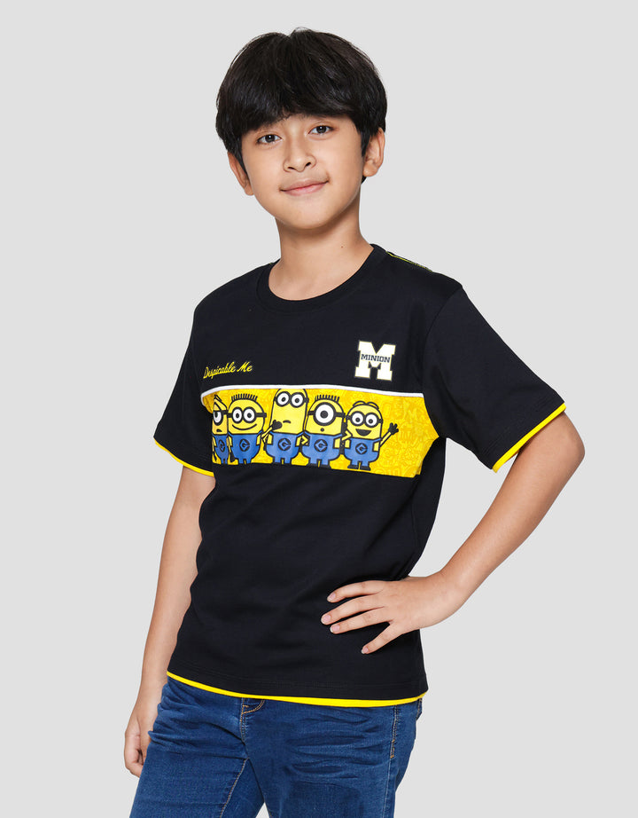 Character Minions Logo Kaos Anak Laki-laki