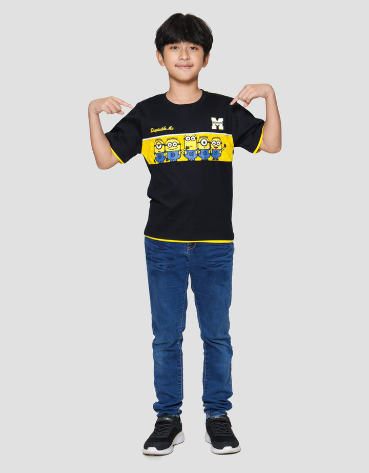 Character Minions Logo Kaos Anak Laki-laki