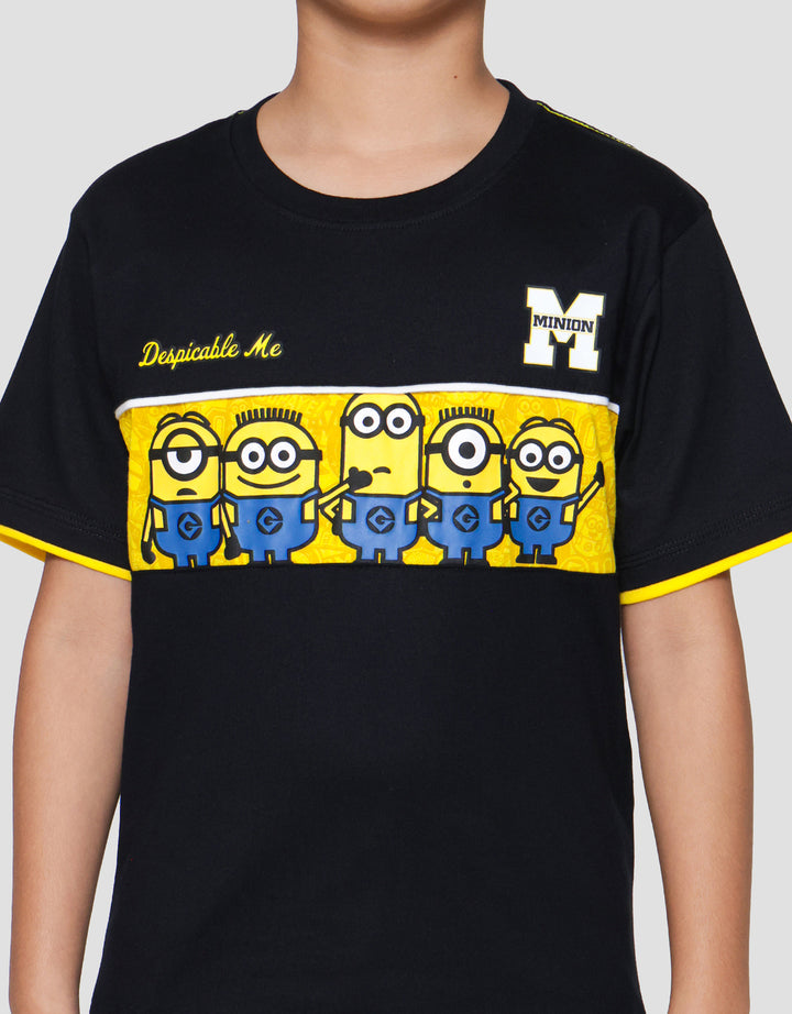 Character Minions Logo Kaos Anak Laki-laki