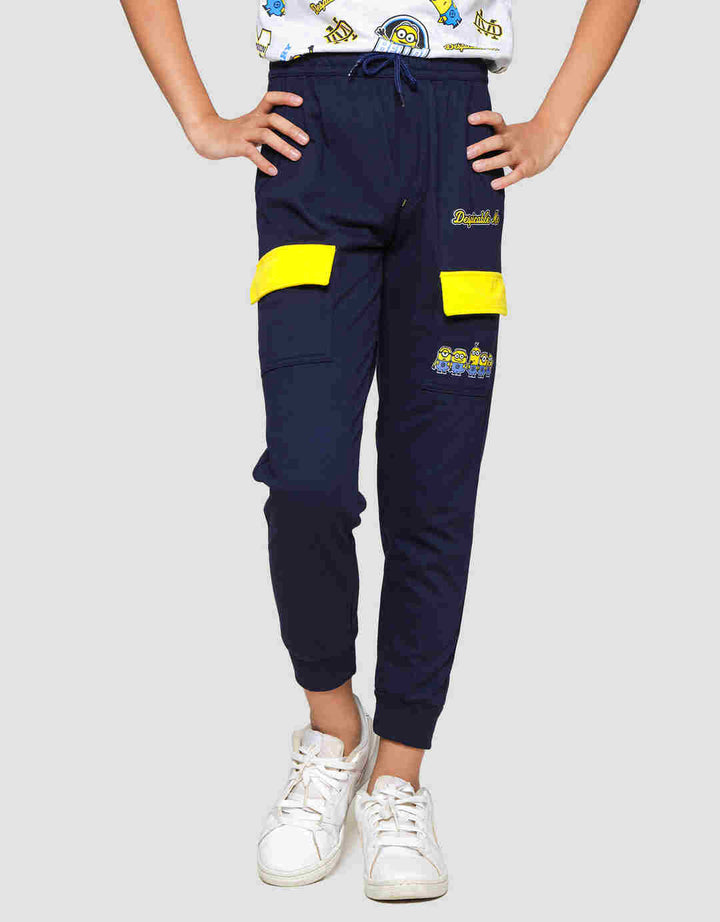 Character Minions Cargo Celana Jogger Anak Laki-laki