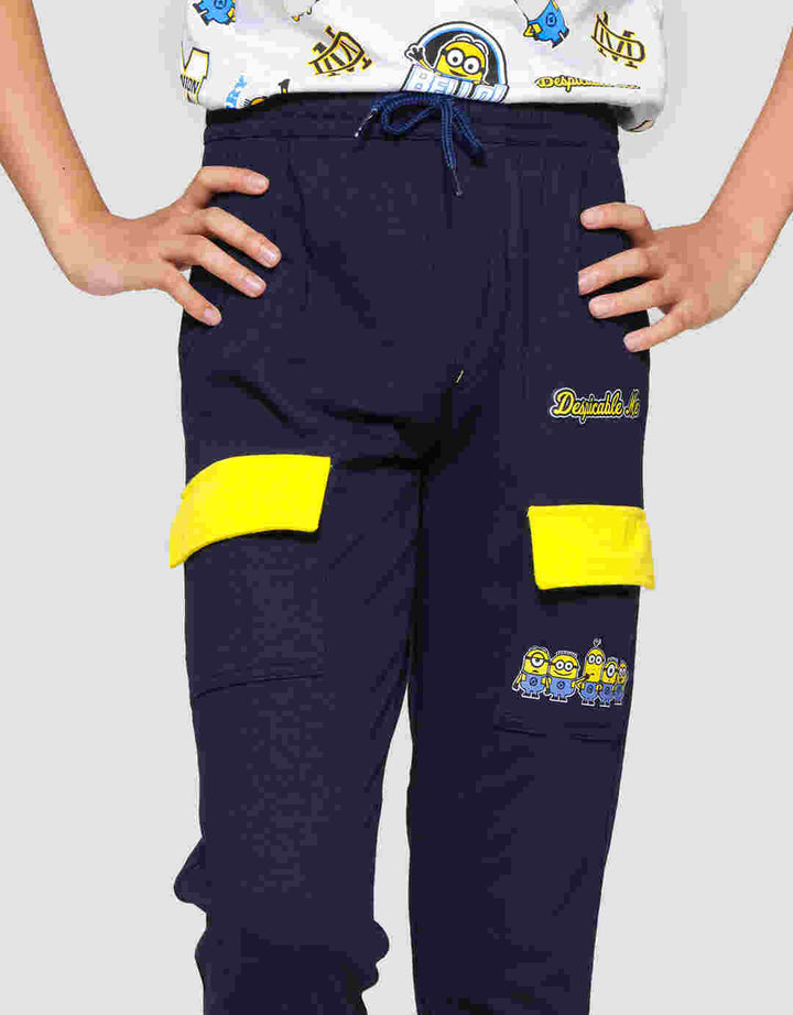 Character Minions Cargo Celana Jogger Anak Laki-laki