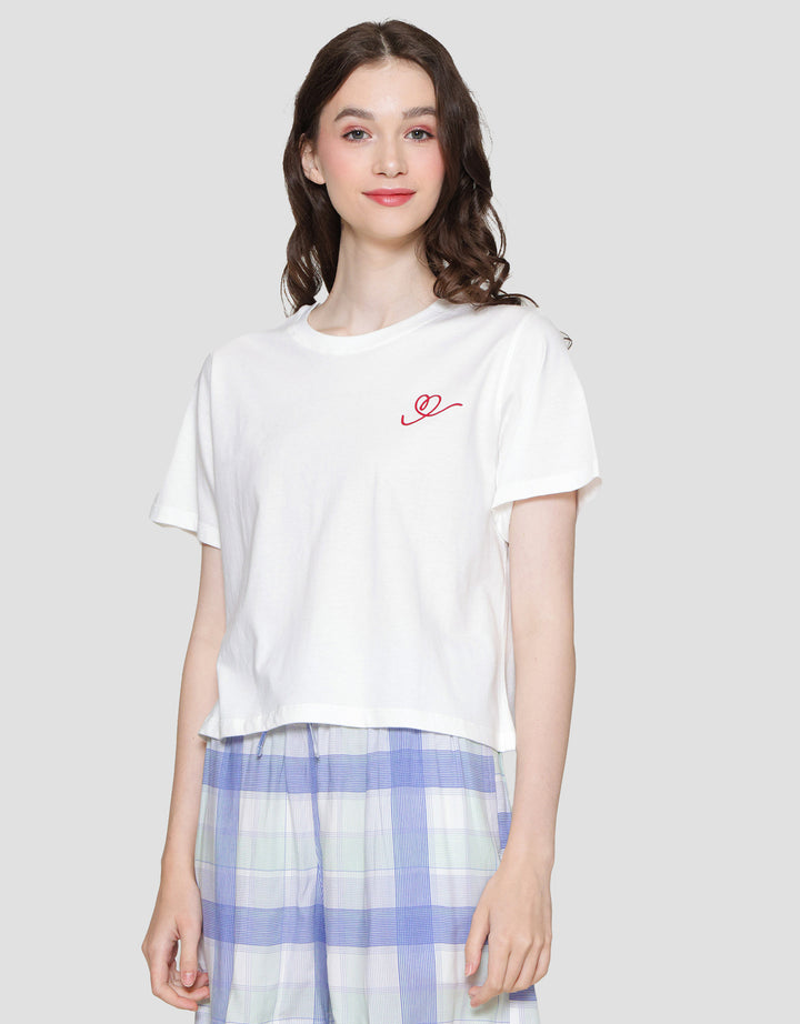 Nevada Heart Print Women's Pajama Top 