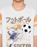 Aero Kombinasi Soccer Anime Kaos Anak Laki-Laki