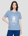 Nevada Print Bloom Kaos Lengan Pendek Wanita