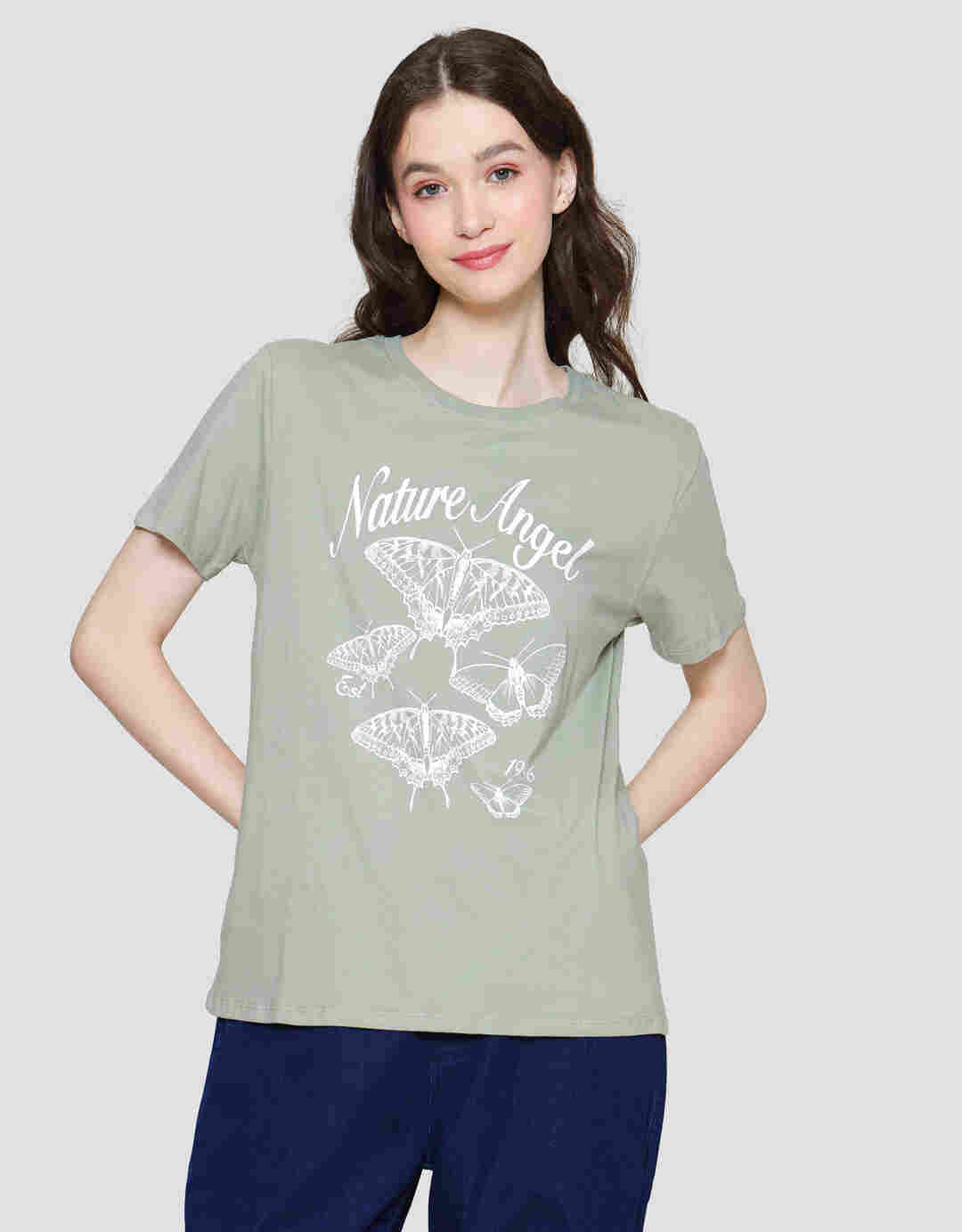Nevada Print Nature Angel Women's Short Sleeve T-Shirt