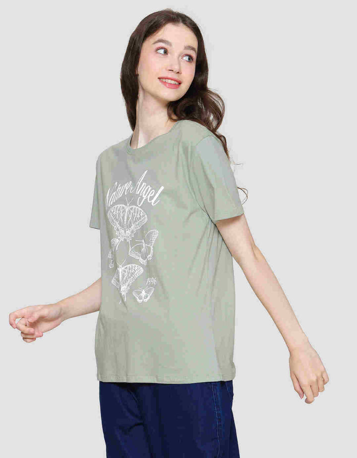 Nevada Print Nature Angel Women's Short Sleeve T-Shirt