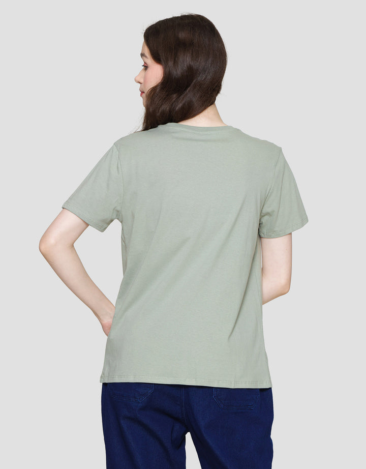 Nevada Print Nature Angel Kaos Lengan Pendek Wanita