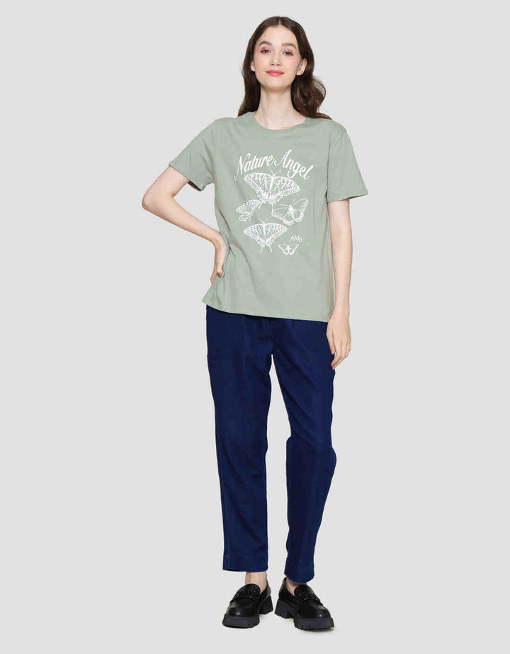 Nevada Print Nature Angel Women's Short Sleeve T-Shirt