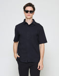 ZES Casual Sloid Basic Oliver Fit Kemeja Lengan Pendek Pria KMI403
