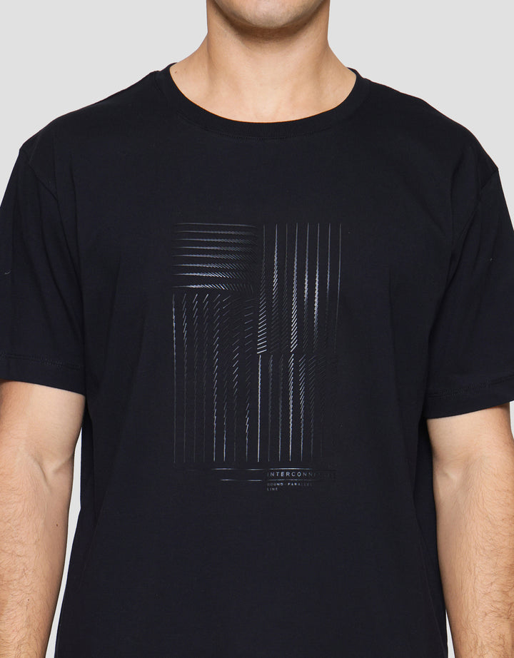 Cole Graphic Hd Lines Texture Kaos Pria