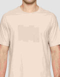 Cole Graphic Gradation Lines Print Kaos Lengan Pendek Pria