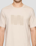 Cole Graphic Gradation Lines Print Kaos Lengan Pendek Pria