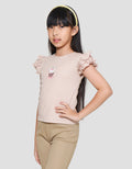 Little M Sweety Bordir Kaos Anak Perempuan