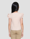 Little M Sweety Bordir Kaos Anak Perempuan
