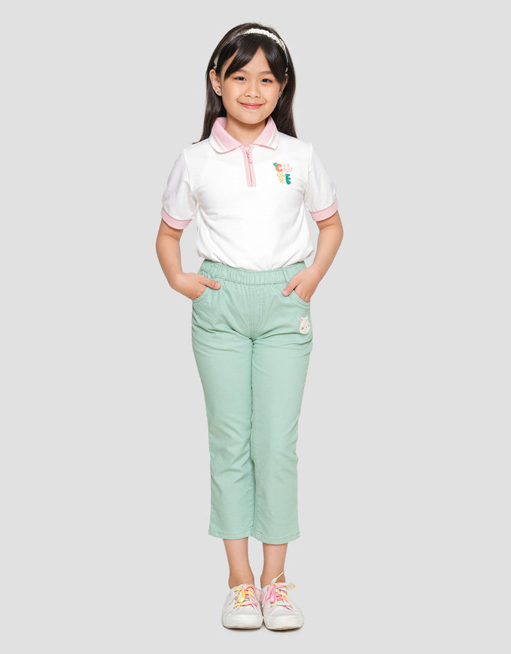 Little M Jegging Basic Bordir 3 Celana Panjang Anak Perempuan