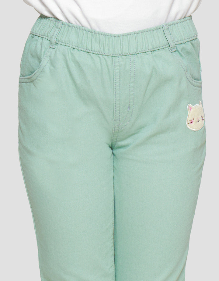 Little M Jegging Basic Bordir 3 Celana Panjang Anak Perempuan