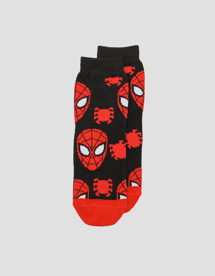 Marvel Spiderman Head And Spider Kaos Kaki Anak Laki-laki