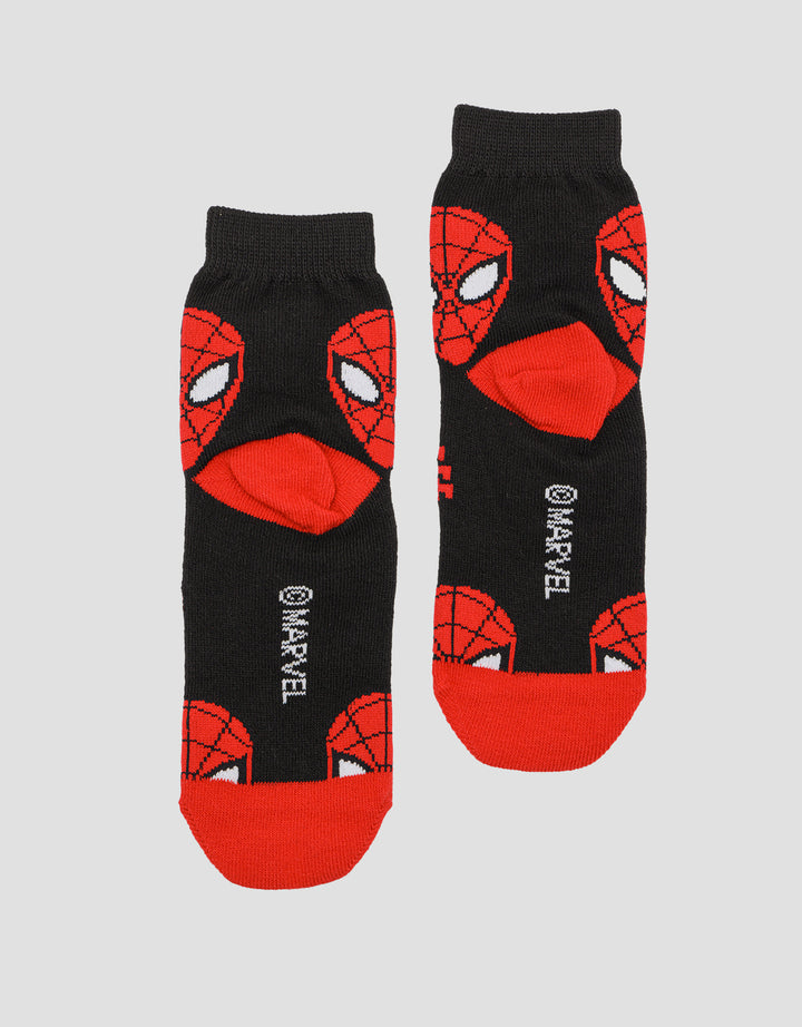 Marvel Spiderman Head And Spider Kaos Kaki Anak Laki-laki