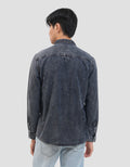 Gab's Urban Acid Wash Kemeja Denim Pria
