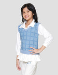 Aero Kerah Sweater Vest Anak Perempuan