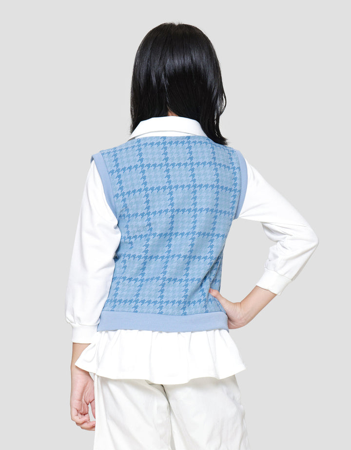 Aero Kerah Sweater Vest Anak Perempuan
