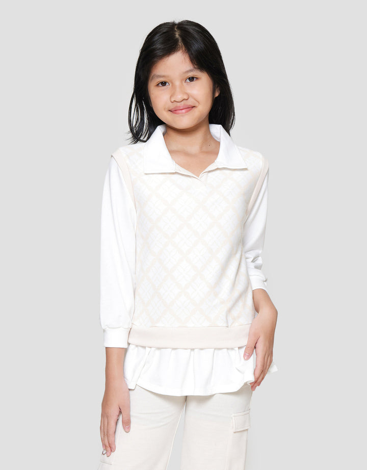 Aero Vest Kerah Sweater Anak Perempuan