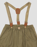 Pipiniko Dino Suspender Set Pakaian Anak Laki-laki