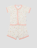 Pipiniko Flower Mouse Baju Tidur Pendek Set Bayi Perempuan