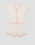 Pipiniko Flower Mouse Baju Tidur Pendek Set Bayi Perempuan