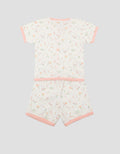 Pipiniko Flower Mouse Baju Tidur Pendek Set Bayi Perempuan