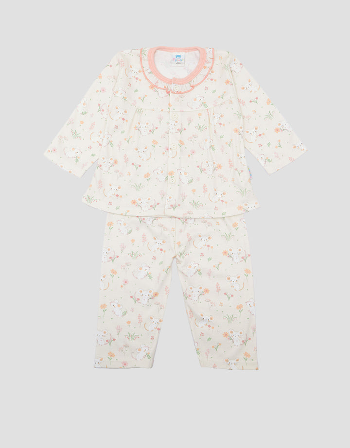 Pipiniko Moouse Print Set Piyama Anak Perempuan