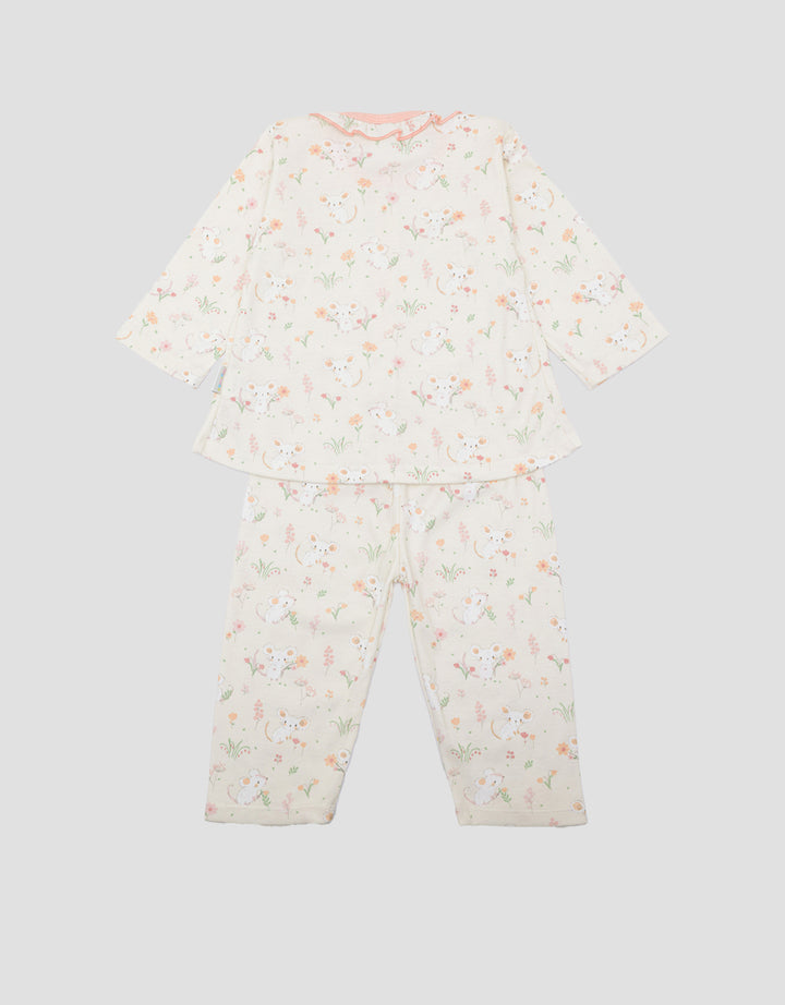 Pipiniko Moouse Print Set Piyama Anak Perempuan