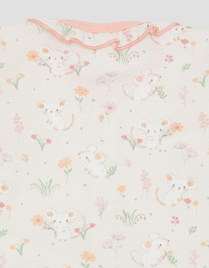 Pipiniko Moouse Print Set Piyama Anak Perempuan