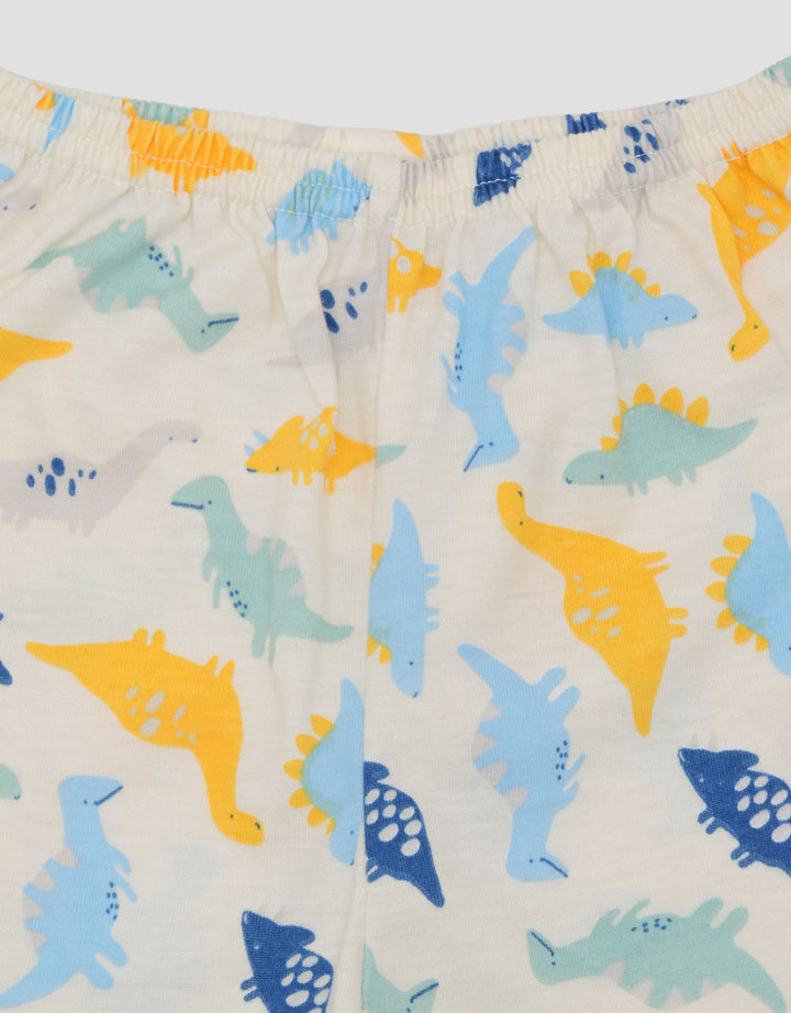 Pipiniko Basic Little Dino Setelan Pakaian Tidur Bayi