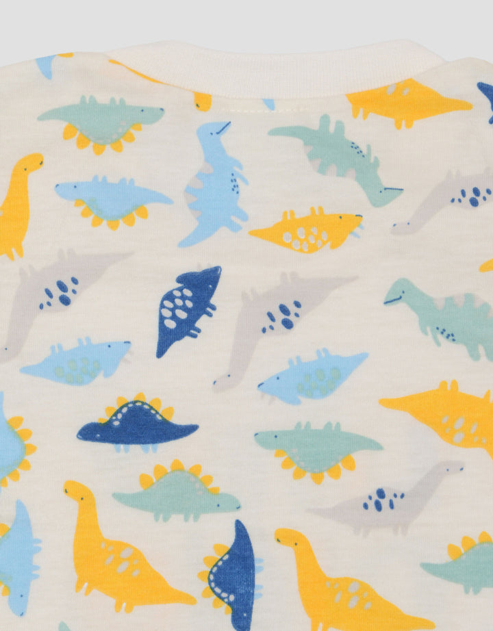 Pipiniko Basic Little Dino Setelan Pakaian Tidur Bayi