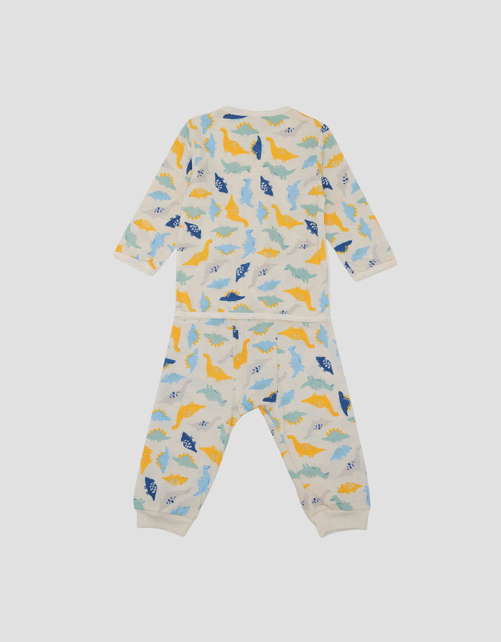 Pipiniko Basic Rawrsome Setelan Pakaian Tidur Bayi