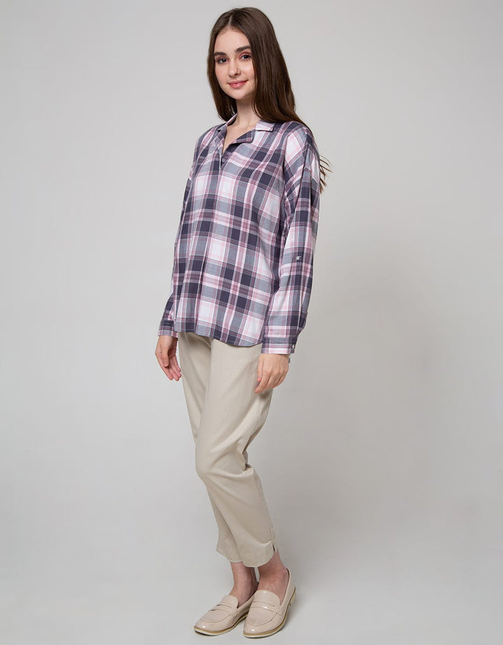 LS SHIRT TOP RYN CHK