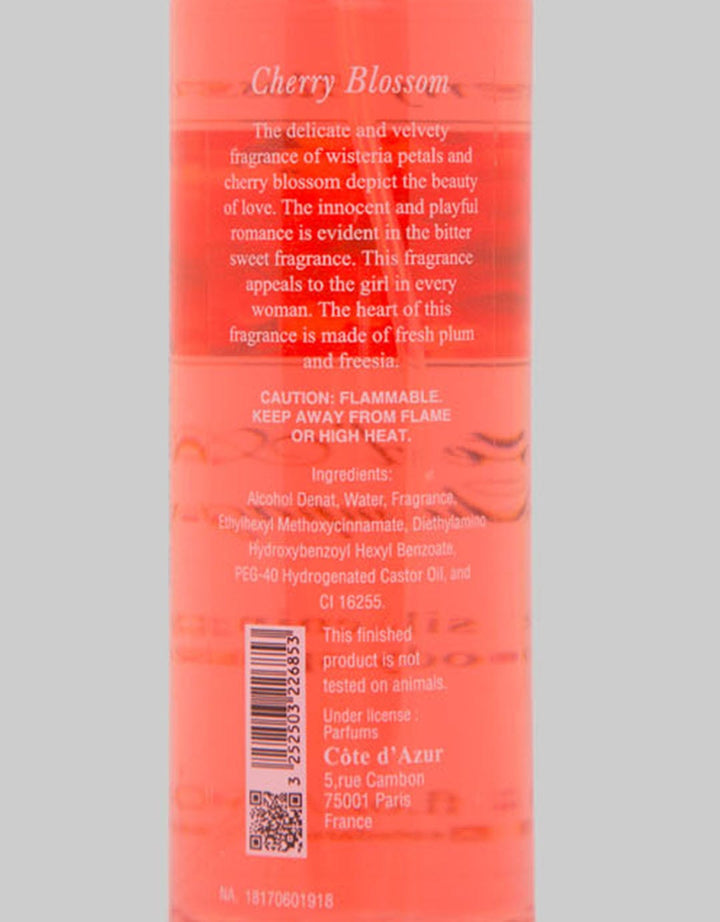 Eloicoco Champagne Body Splash 260 ML Cherry Blossom
