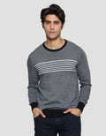 Cardinal Jeans Stripe Print Sweater Pria