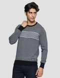 Cardinal Jeans Stripe Print Sweater Pria