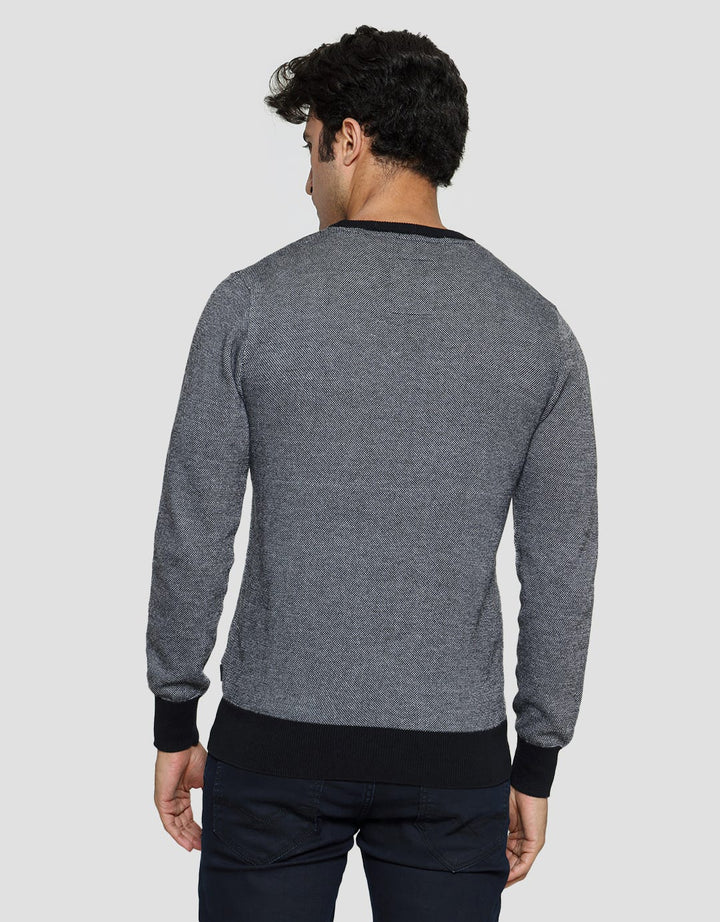 Cardinal Jeans Stripe Print Sweater Pria