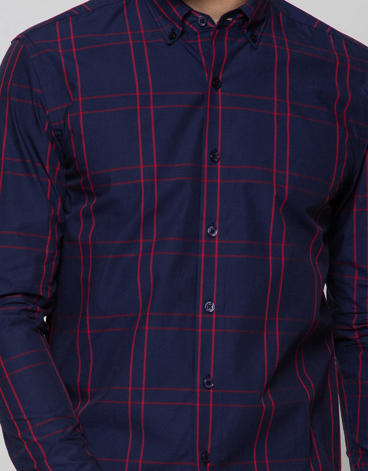 Cardinal Formal Long Sleeve Shirt Big Gingham