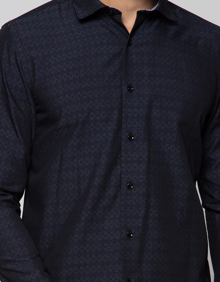 Cardinal Formal Print Motif Shirt